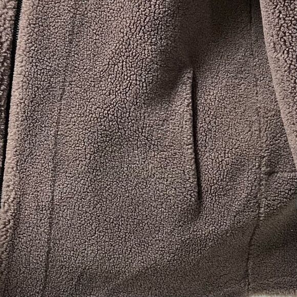 Wool Shearling Hooded Coat (Brown) - fits like a small! - Picture 13 of 14